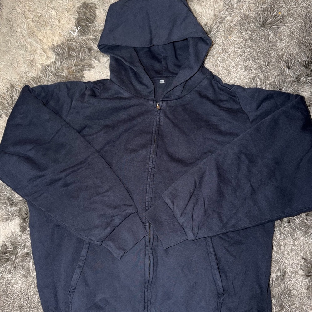 YEEZY GAP LA H14 NAVY HEAVYWEIGHT ZIP UP IN XL